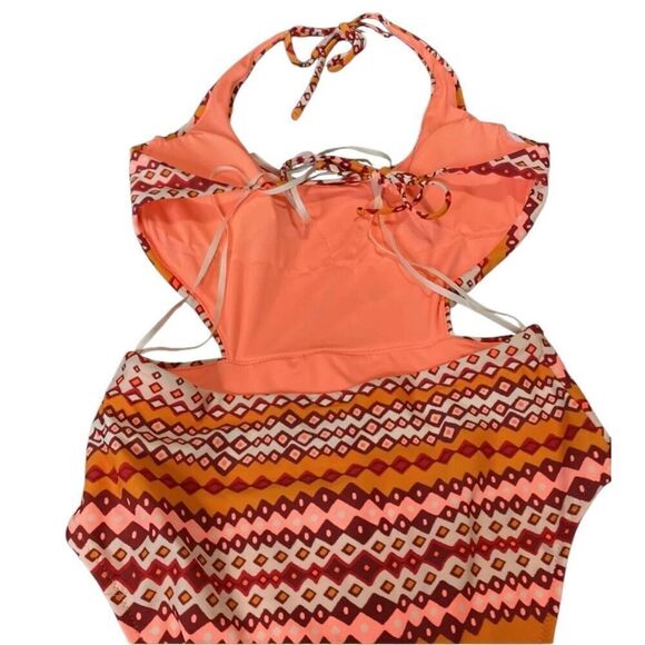Aerie Monokini High Waisted Wrap One Piece Swimsuit Large - Picture 6 of 7